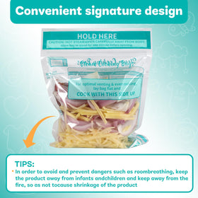 ECOOPTS microwave steamer in action releasing aroma and steam.