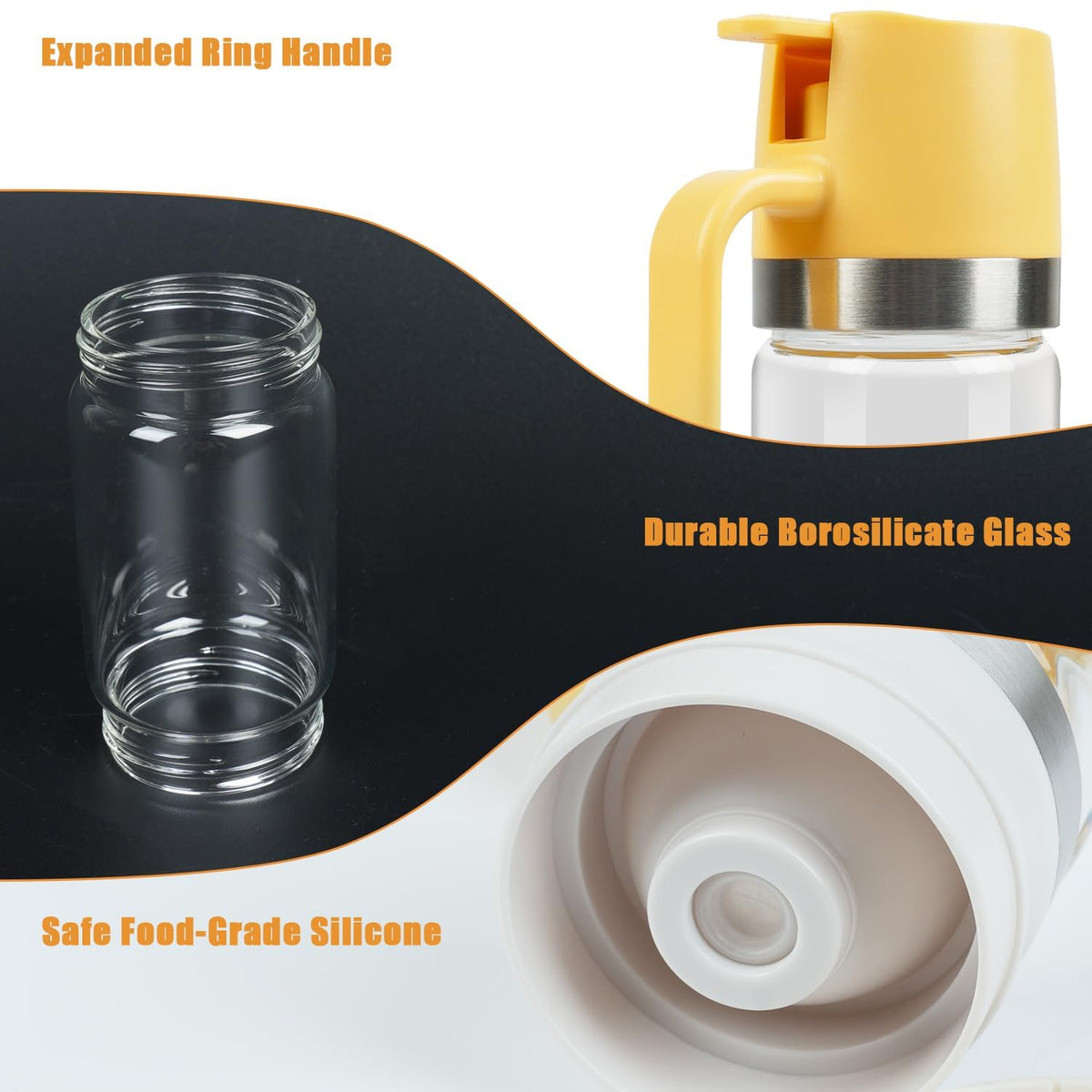 Ecopandy borosilicate glass construction resists temperature changes