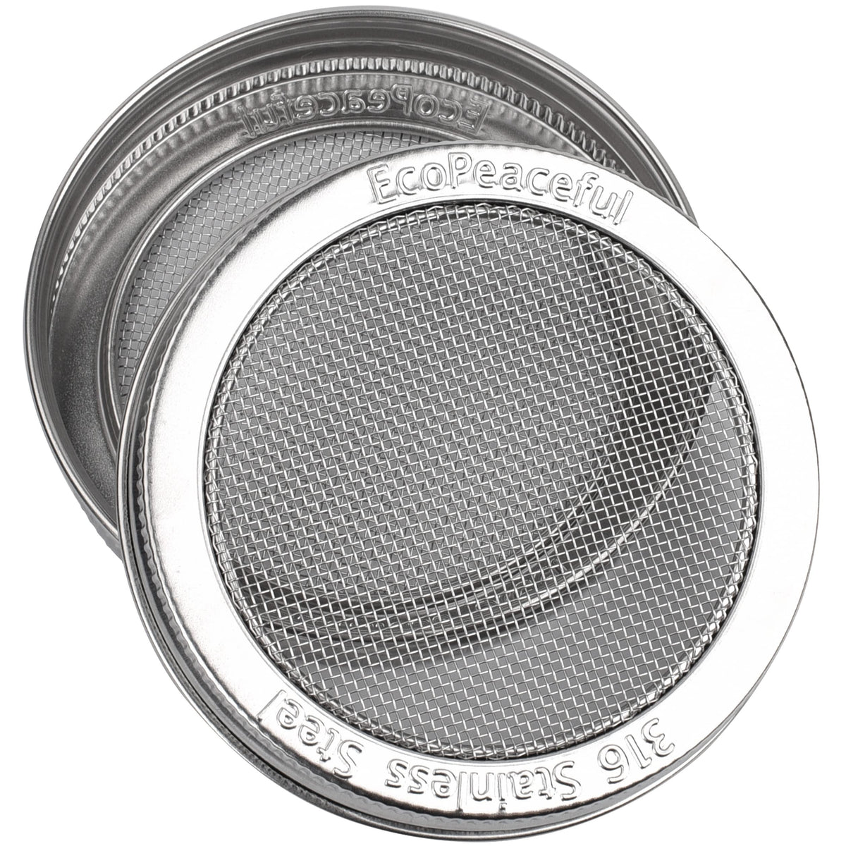 Multi-purpose lid doubles as a strainer for teas, broths, and powders.