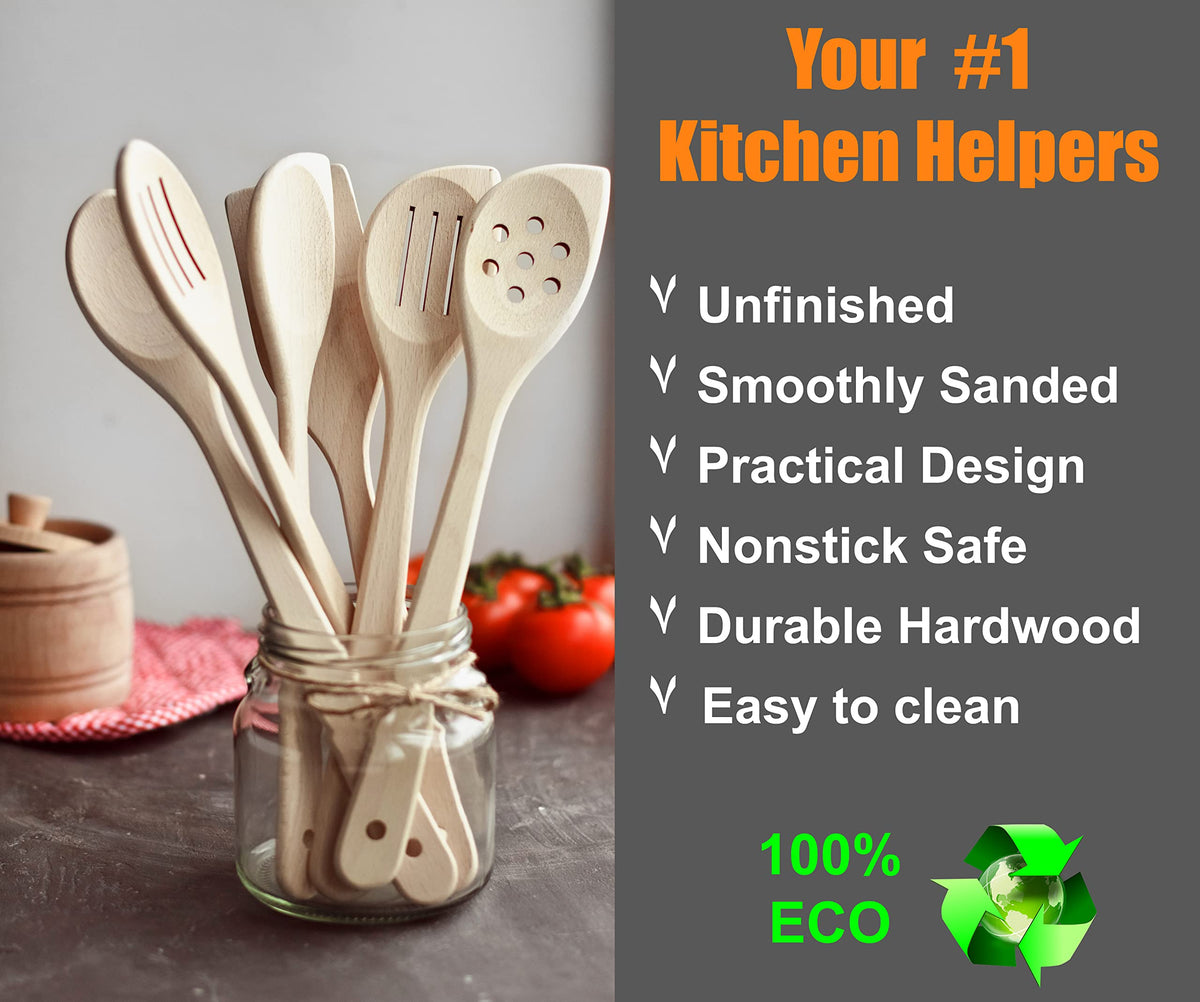 ECOSALL angled spoon ideal for precise turning and serving.