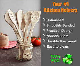 ECOSALL angled spoon ideal for precise turning and serving.