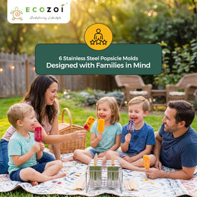 Ecozoi cleaning brush included for easy cleanup
