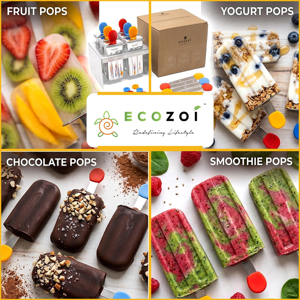 Ecozoi family-friendly frozen treats ready for kids and adults