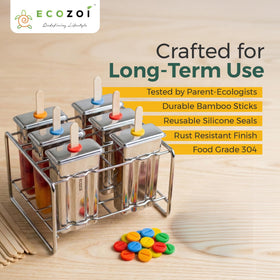 Ecozoi silicone seals 12 provide leak free pops