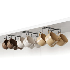 ECROCY mug hooks under cabinet assembly for easy installation.