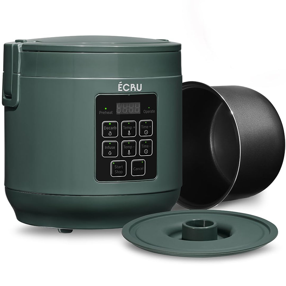 ECRU 2-in-1 herb decarboxylator exterior view for compact kitchen use