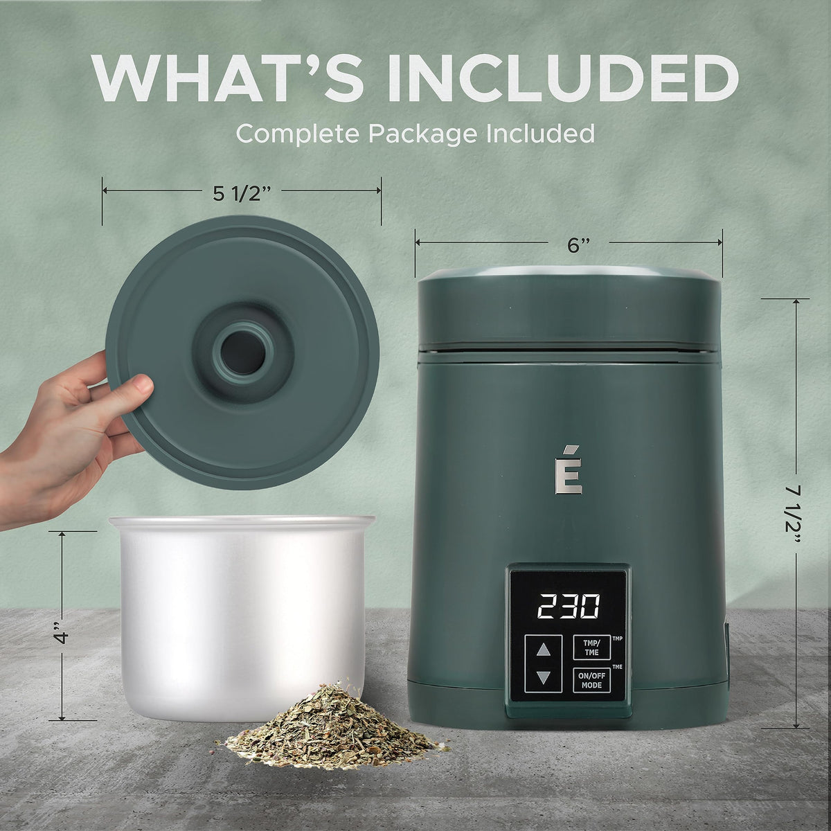 ECRU 2-in-1 heating area emphasizes precise temperature control