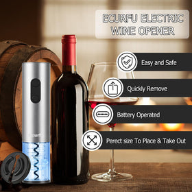 Accessible battery compartment on Ecurfu wine opener for easy swap