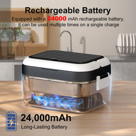 EDCREATY 24000mAh battery pack enables cordless heating anywhere.