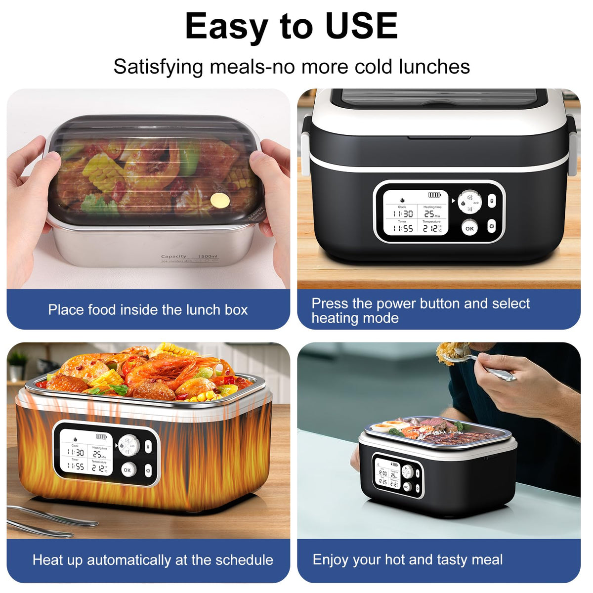 EDCREATY complete set includes utensils and insulated bag for portability.