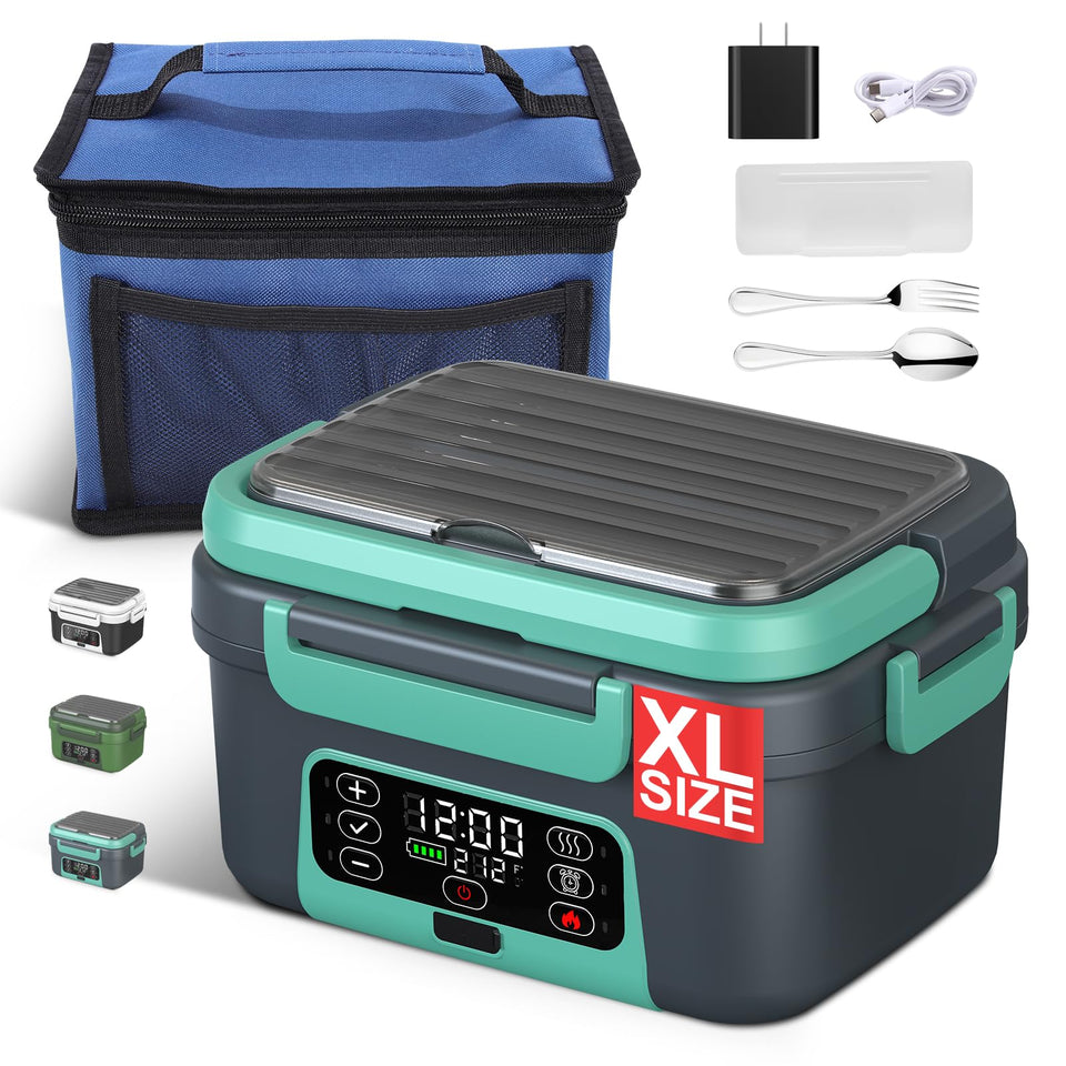 EDCREATY cordless heated lunchbox battery pack enables long heating sessions.