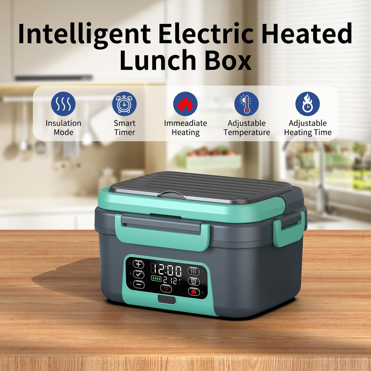 EDCREATY smart timer ensures meals heat to your scheduled time.
