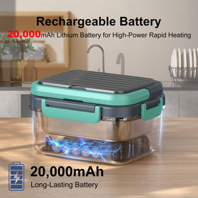 EDCREATY adjustable temperature and time for different foods.