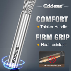 Eddeas dishwasher-safe and heat-resistant whisk built for busy kitchens