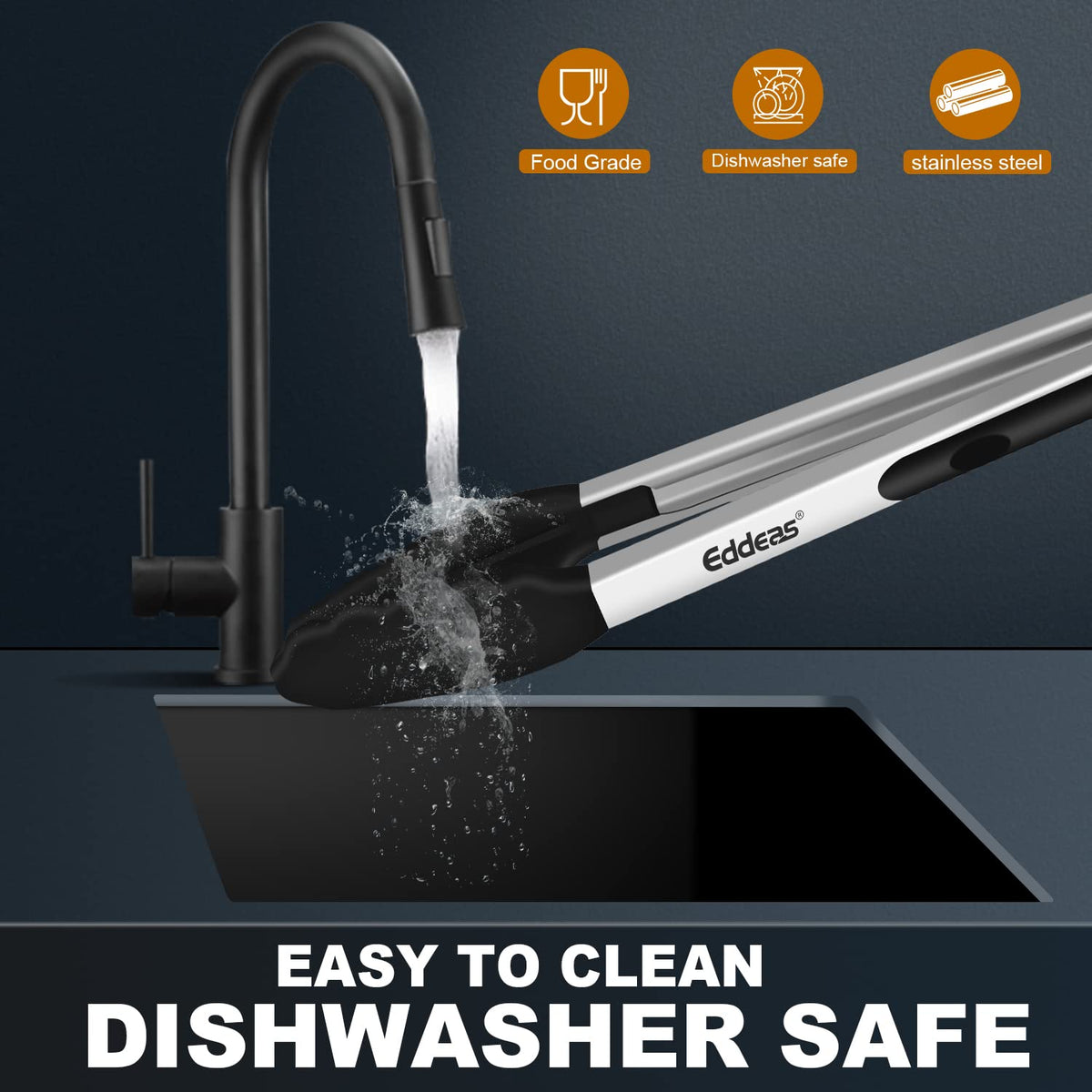 Eddeas dishwasher-safe construction simplifies cleanup after meals.