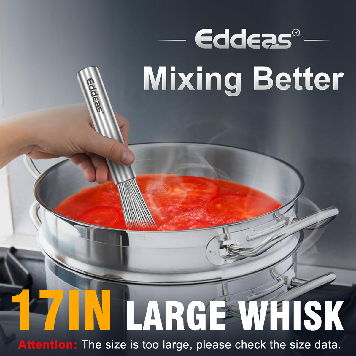 Eddeas 17-inch wire detail highlighting thick material and resilience