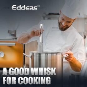Eddeas long whisk ideal for mixing heavy batters and sauces