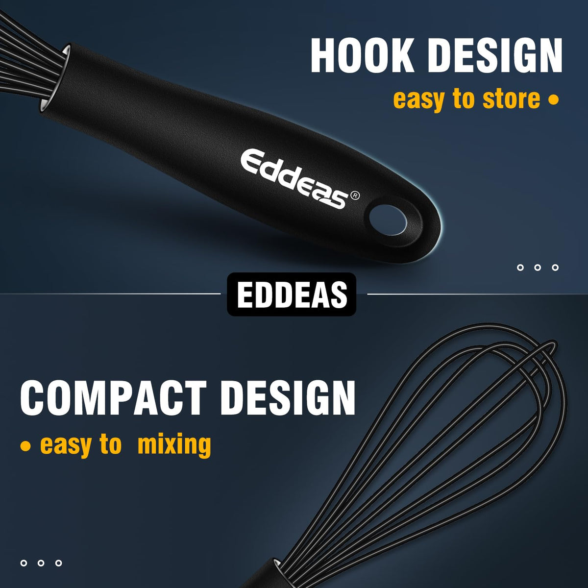 Eddeas after-sales guarantee for silicone mini whisk