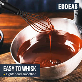 Eddeas silicone mini whisk two-size set for versatile kitchen tasks