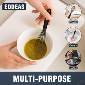 Eddeas silicone mini whisk heat resistant up to 450°F