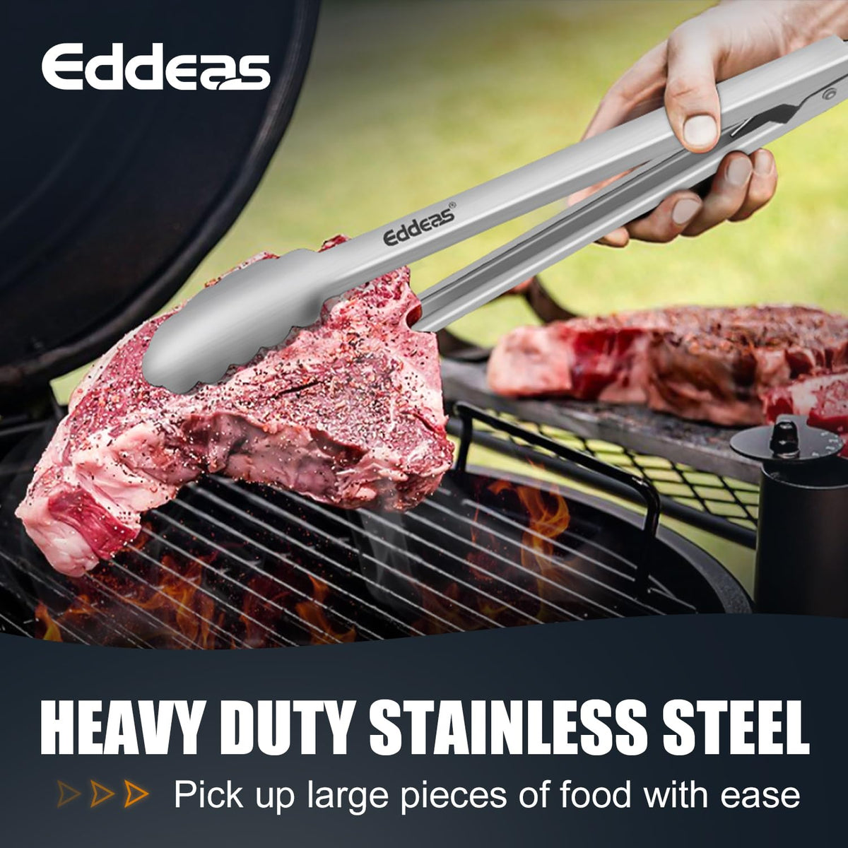 Eddeas tongs perfect for pasta and fettuccine serving.
