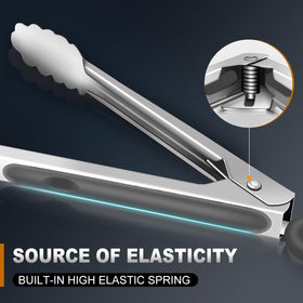 Eddeas silicone handle offers comfortable, non-slip grip during use.