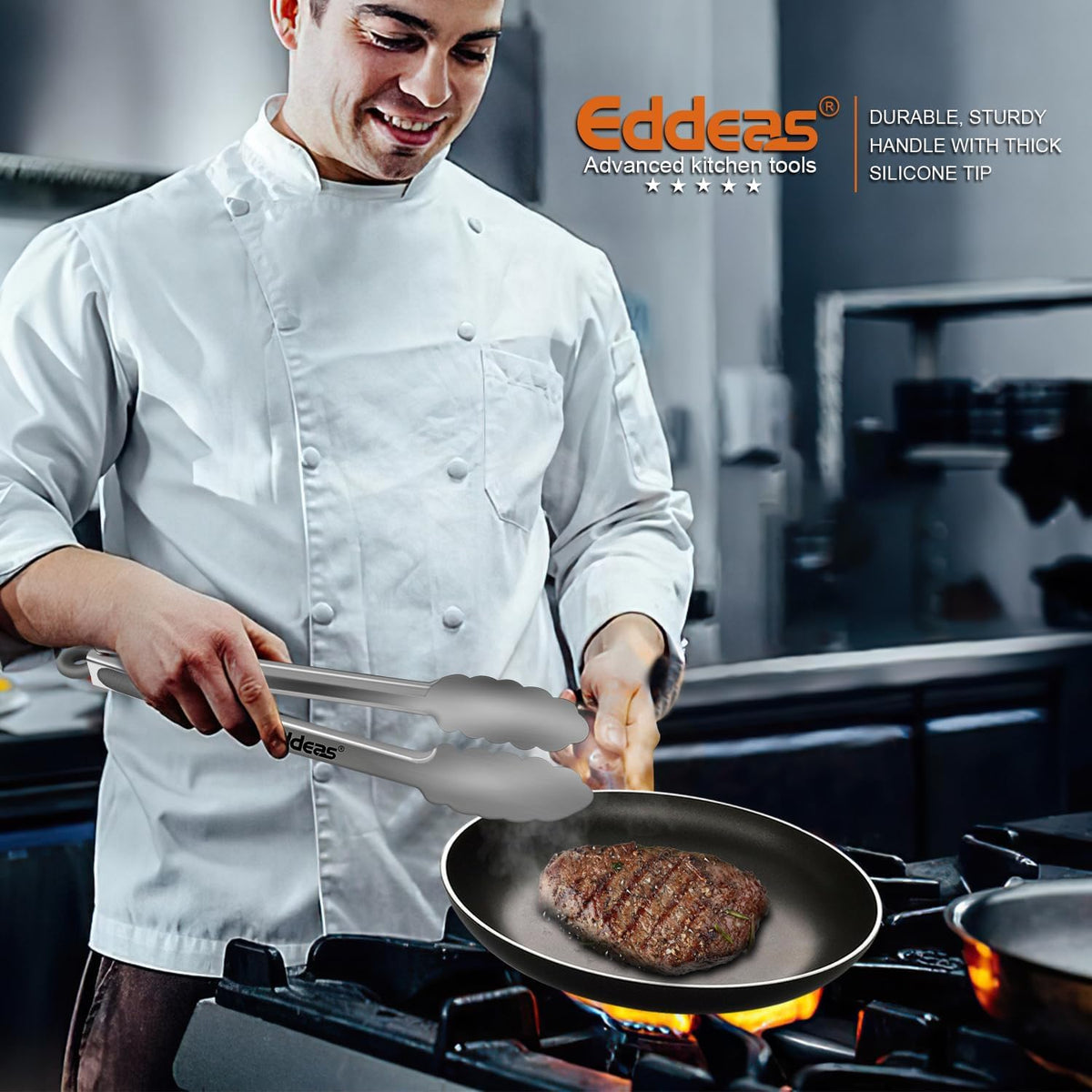 Eddeas stainless steel body delivers durability and rust resistance.