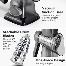 EDEFISY durable 430 stainless steel blades ensure consistent results