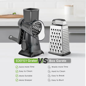 EDEFISY suction base on counter provides steady grip during use