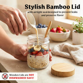 EDELHAUS jars feature airtight seals to preserve flavors and textures