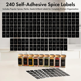 Space-saving design helps maximize pantry or spice cabinet capacity