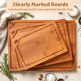 EDELHAUS mini bamboo cutting board perfect for herbs and delicate slicing.