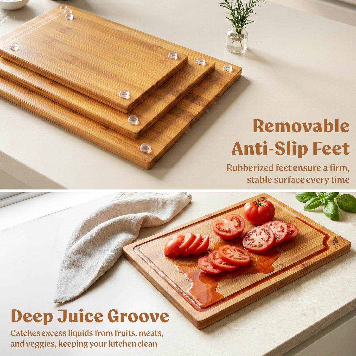 EDELHAUS stand for cutting boards keeps boards organized and dry.