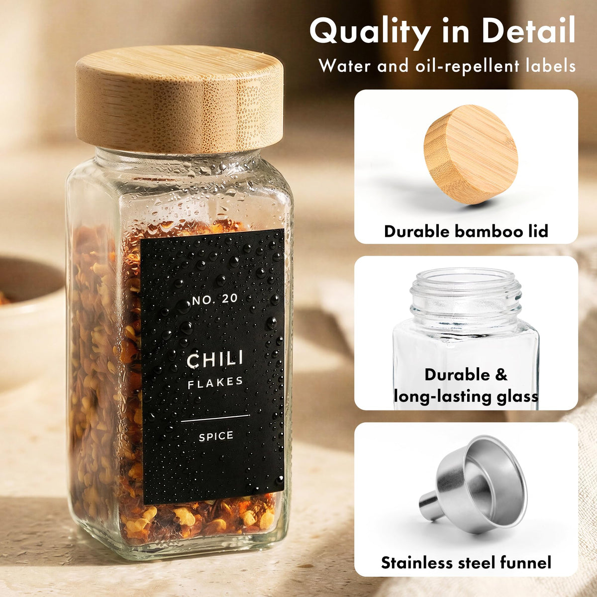 EDELHAUS cleaning brush keeps jars spotless and ready for use.