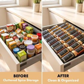 Cleaning brush included keeps jars ready for quick refilling