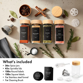 Ideal for spices, herbs, or small craft items like beads