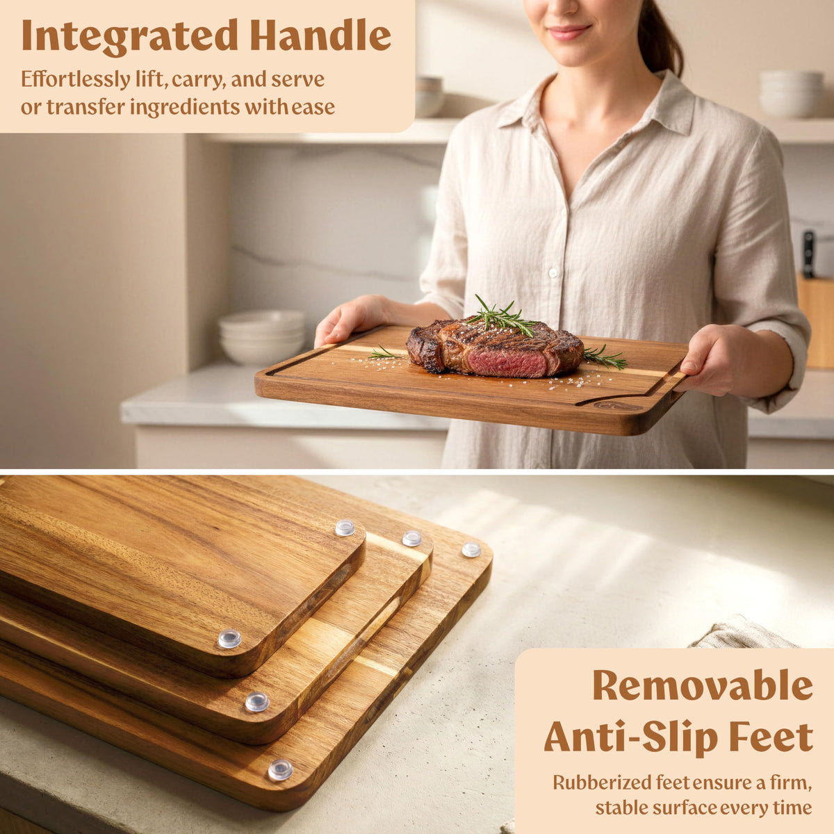 Care guide for maintaining EDELHAUS beeswax-finished boards