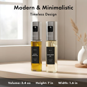 EDELHAUS fine mist spray nozzle enables even coating with minimal oil.