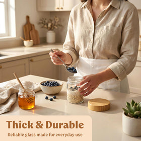 EDELHAUS stackable design saves fridge and pantry space