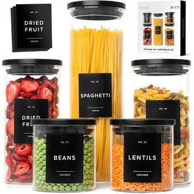 EDELHAUS large glass jar with lid, ideal for bulk pantry staples