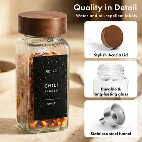 EDELHAUS versatile jars suit spices, herbs, or small craft items.