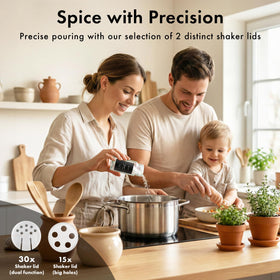 Premium durable labels add a sophisticated look to your kitchen