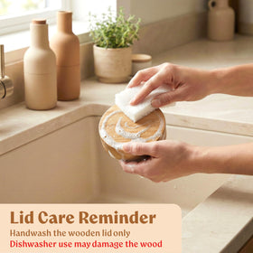 Versatile EDELHAUS salad jar suitable for salads, oats, and more.