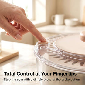 EDELHAUS salad spinner dishwasher safe parts simplify cleanup after meals