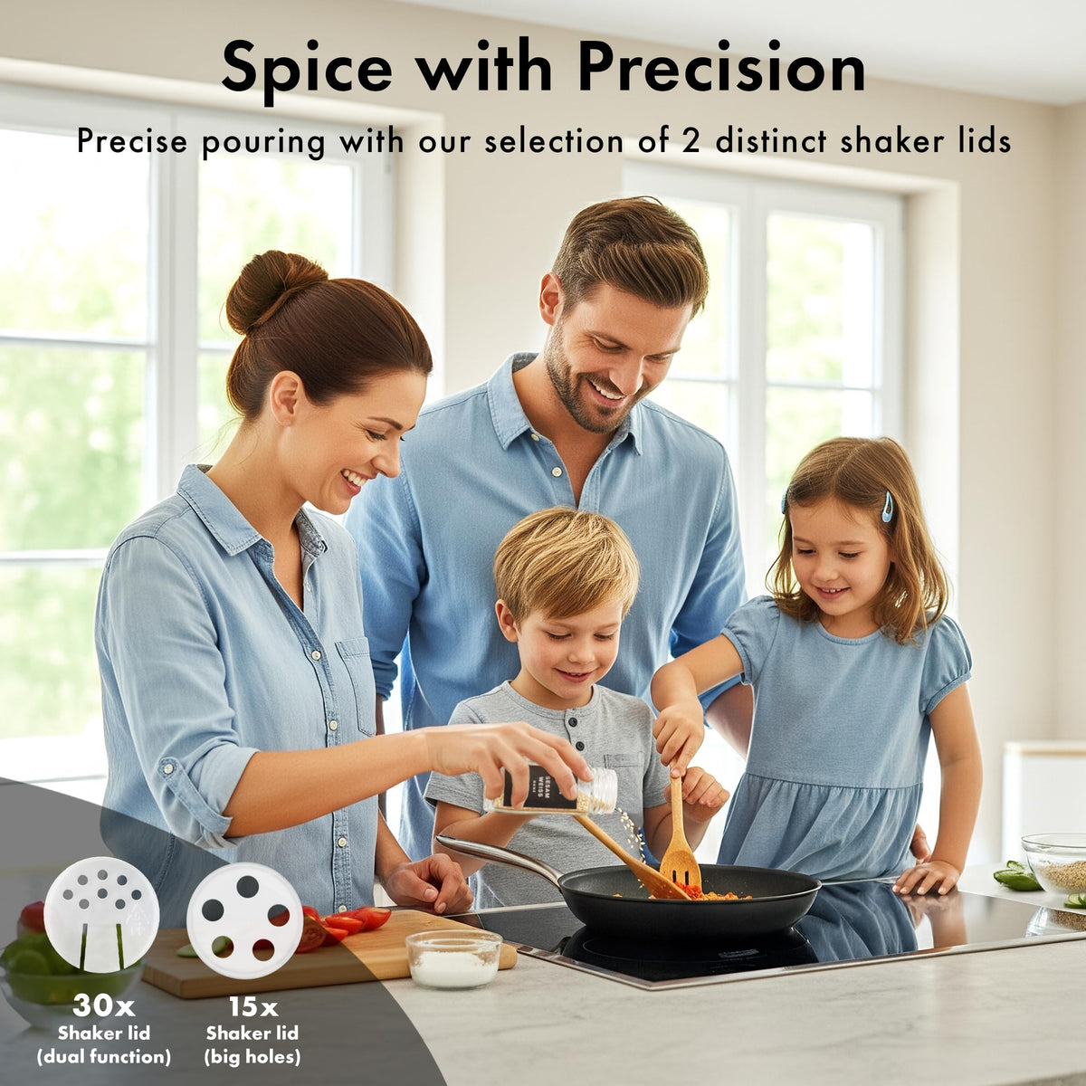 Edelhaus spice jar funnel simplifies clean refills