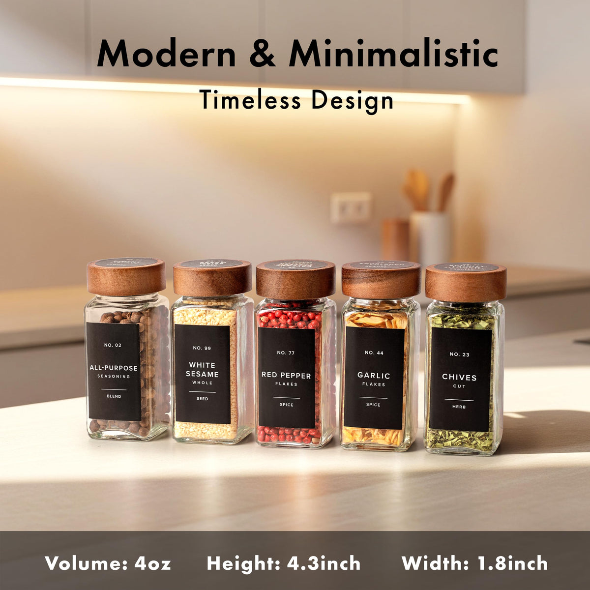 EDELHAUS stainless steel funnel for mess-free spice transfer.