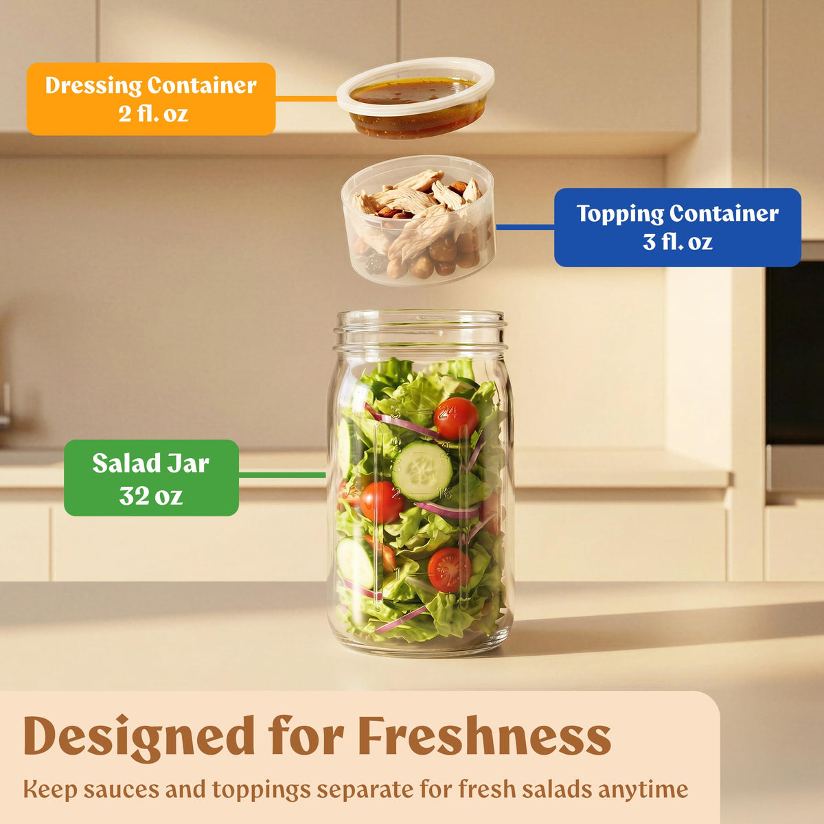 Thick BPA-free glass from EDELHAUS preserves flavor and clarity.