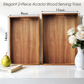 EdenDwell serving trays with built-in handles for effortless transport.