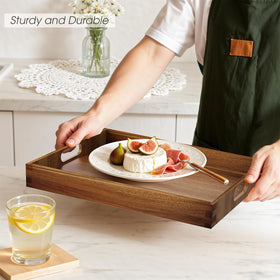 EdenDwell Acacia trays show nesting design for space saving.