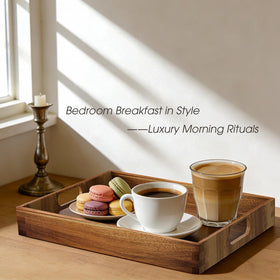 EdenDwell Acacia wood grain close-up highlights natural warmth.